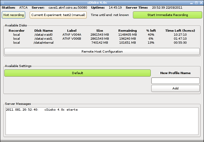 The main cDisko 4 window