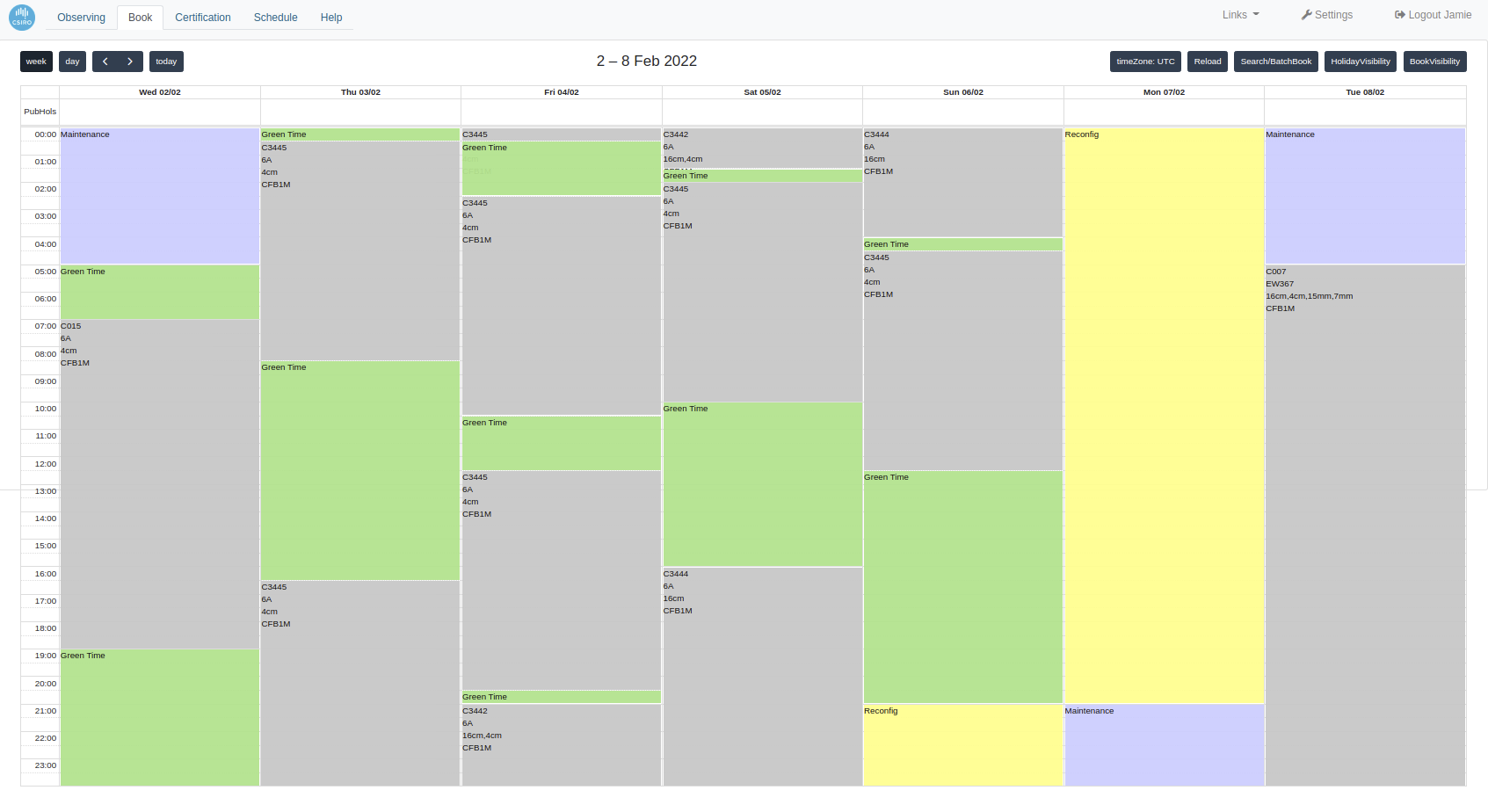 The “Booking” tab on the ATCA observing PORTAL.